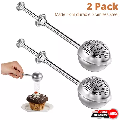 2 Pack Shaker Duster Sifter Dusting Wand For Meringue Powder Sugar Flour Spices • $15.99