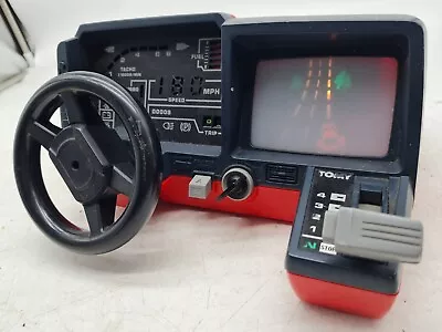 Tomy Turnin Turbo Dashboard 1983 Driving Game Working Great.  • $1.23