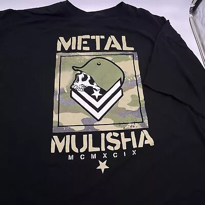 TWO (2) Metal Mulisha Shirts Mens 4XL XXXXL Black Short Sleeve Camouflage Skull • $29