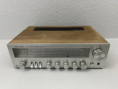 Vintage Realistic STA-64 AM/FM Stereo Receiver Wood Cabinet Silver Retro • $89.99