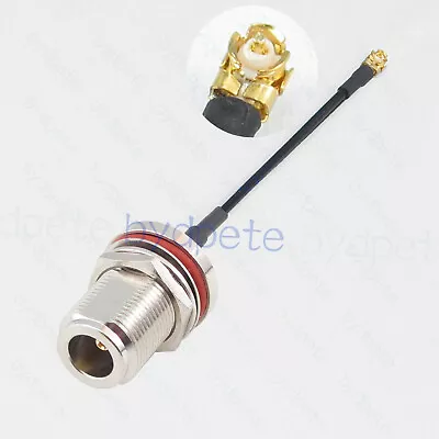 MHF SW23 Micro MS156 MS-156 To N Female Bulkhead Coaxial Cable 50ohms SW-23 DIY • $6.21