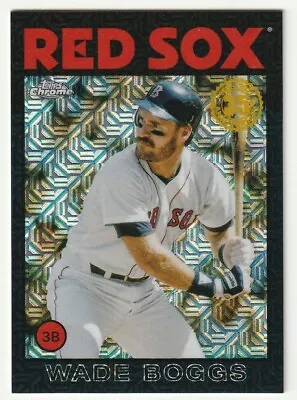 Wade Boggs 2021 Topps 35th Anniversary #86c36 Black Mojo Refractor Prizm #24/199 • $0.99