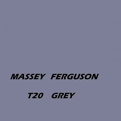 MASSEY FERGUSON T20 GREY Tractor Agricultural Equipment Enamel Gloss Paint • £8.70