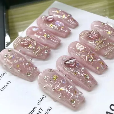 Sailor Moon Pink Handmade Artisan Press On Nails • $41.90