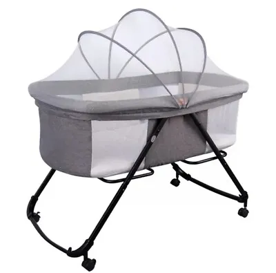 Bassinet Co Sleeper Baby Infant Portable Foldable Crib Travel Cot Cradle • $89