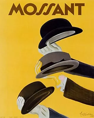 Chapeau Mossant By Leonetto Cappiello Vintage Art Print Poster • $14