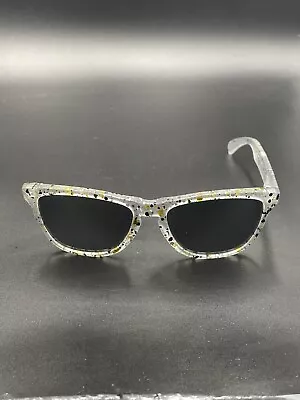 Oakley Collector Frogskins Splatter Clear W/ Prizm Black Lenses  • $75