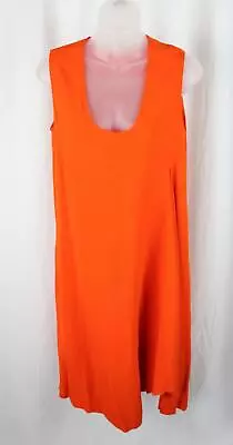 Stella McCartney Women's Orange Scoop Neck Dress Size 38 US 4 • $29