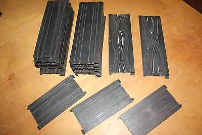 Tyco Lot Of 23 Straight Ho Slot Race Track Pieces 9  & 6  W/ 2 Lane Changers • $57