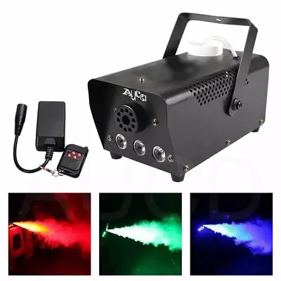 AUCD Mini Remote Control RGB LED 400W Smoke Fog Machine Party Show Stage Fogger • $77.24