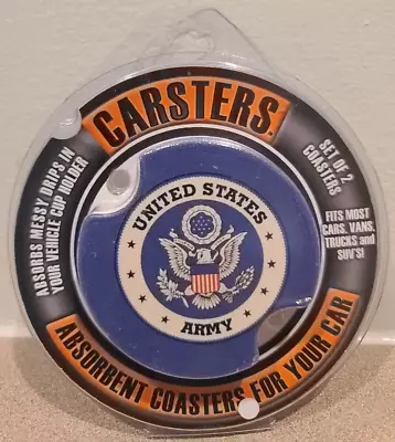 Thirstystone Carsters D250 United States Army Car Cup Holder Coasters 2-Pack • $8.99