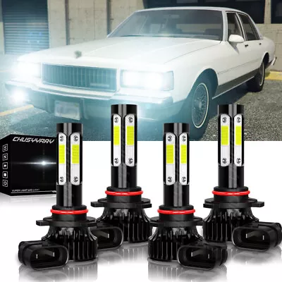 For Chevrolet Caprice 1987-1989 1990 6000K LED Headlight High & Low Beam Bulbs • $23.31