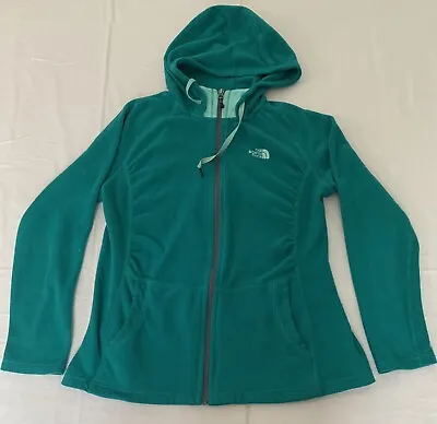 The North Face Womens Zip Up Hoodie SZ Large Jade C14 • $20.95