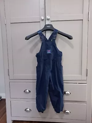 Jojo Navy Puddlesuit - Lined Unisex Dungarees - Excellent Condition • £10