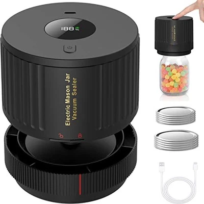 $41.09 • Buy Electric Mason Jar Vacuum Sealer Kit For Wide Mouth And Regular Mouth Mason Jars