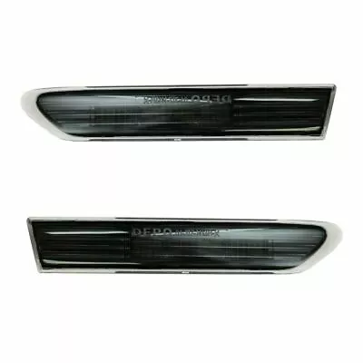 $44 • Buy Fits Acura Tl 2004-2008 Led Front Side Marker Light Lamp Jdm Smoked Black Pair