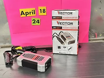 Vector 120 Watt Power Inverter 12v DC 120v AC 2.1A USB PI120SV • $15