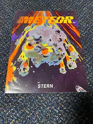 1979 Stern Meteor Factory Original Pinball Promo Flyer Uncirculated • $20