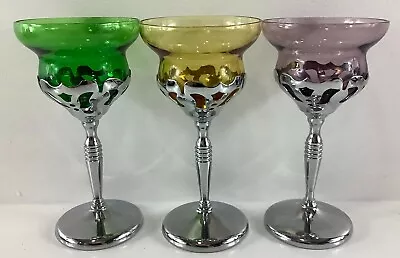 3-Piece Art Deco Farberware Morgantown Glass Drinkware • $27.92