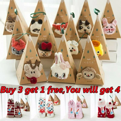 £5.51 • Buy Christmas Ladies Kids Soft Fluffy Socks Warm Winter Cosy Lounge Bed Socks Gift