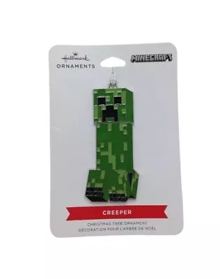 Hallmark Ornaments Minecraft Creeper 3'' Flat Metal Christmas Tree Ornament • $7.99