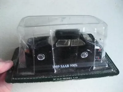 Saab 900s 1989 Black 1:43 Detailed Model Great Detail New And Sealed Rare • $24.85