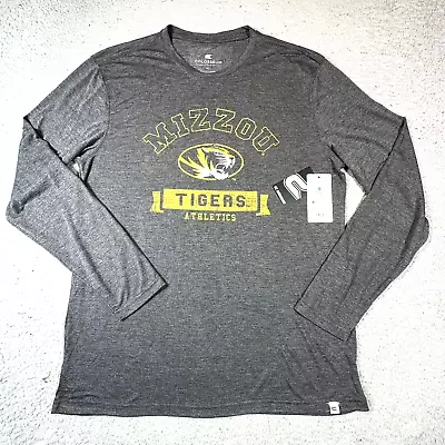 Colosseum Missouri Tigers Mizzou Athletics T-shirt Mens XL Gray Long Sleeve • $29.90