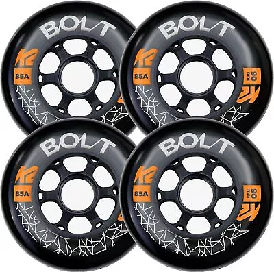 K2 Skate Bolt 90mm/85A 4-Wheel Pack Black • $54.43