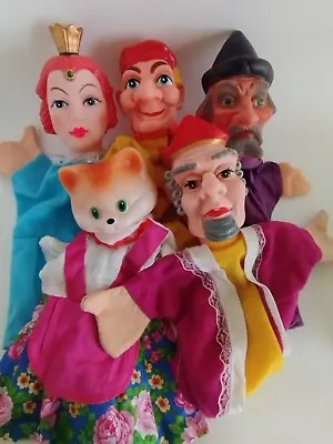 Vintage German Lot Of 5 Rubber Head Hand Puppets • $24