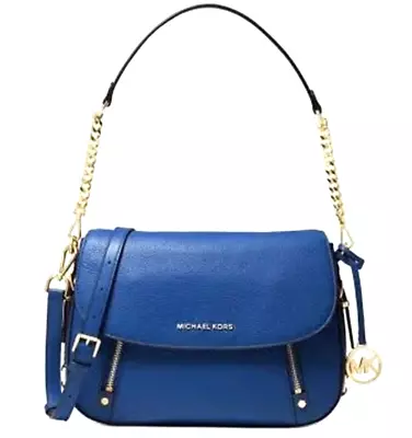 MICHAEL Michael Kors Bedford Legacy Medium Crossbody VINTAGE BLUE Shoulder Bag • $164