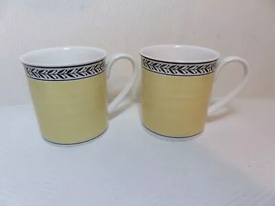 Villeroy & Boch Audun Fleur  Porcelain Pair Of Coffee Mugs Germany • $21.21