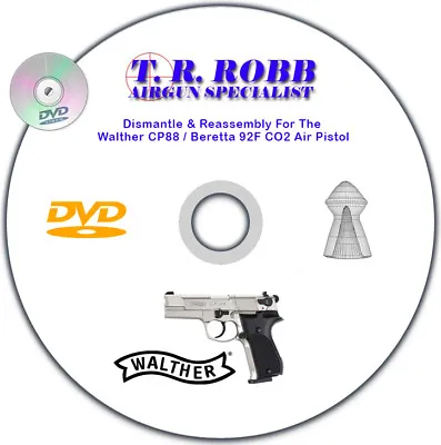 Umarex Walther CP88 & Similar CO2 Air Pistol Dismantle/Reassembly DVD • £5.95