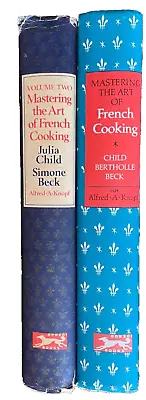 MASTERING THE ART OF FRENCH COOKING Set ~Vol 1  18th Print~Vol 2 First Edition • $29.99