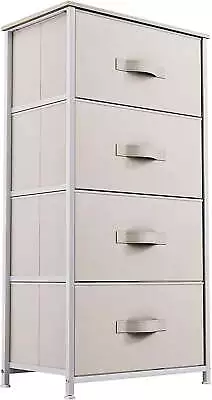 4-Drawer Fabric DresserFurniture Storage Tower CabinetOrganizer For Bedroom AA • $33.23