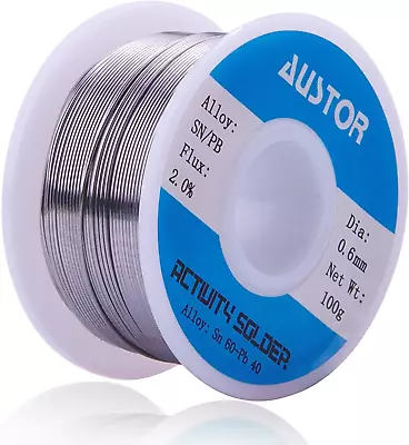 60-40 Tin Lead Rosin Core Solder Wire For Electrical Soldering (0.6Mm 100G) • $19.41