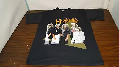 Vintage Def Leppard Hysteria Tour 1987-1988 T Shirt Large Single Stitch Tenn.tag • $119