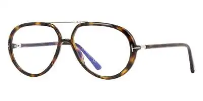 TOM FORD FT5838-B 052 Eyeglasses Dark Havana Clear Frame 57mm • $188.05