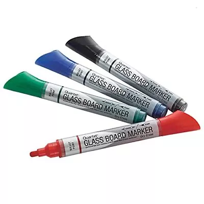Quartet Glass Board Dry Erase Markers Premium Bullet Tip Assorted Colors ... • $16.87