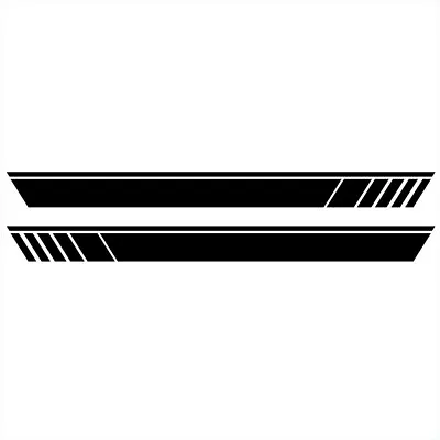 2pcs Sports Racing Shadow Stripe Decal Graphic Truck Car Body Side Door Stickers • $17