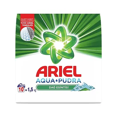 Ariel Aqua Pudra Washing Powder Laundry Detergent 1.5kg White 10W Mountain Breez • £9.50