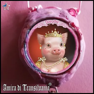 Pig Jewelry Necklace Talisman Medallion Pendant Amulet Charm Personalized Gift • $121.50