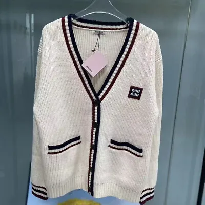 MIU MIU Cardigan Women’s Sweater V Neck • $88.99