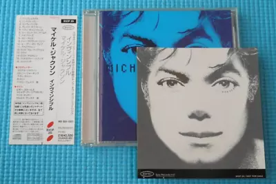 MICHAEL JACKSON CD Invincible Blue W/Mini Sticker 2001 OOP Japan OBI EICP-20 • $14.99