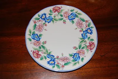 Superb Vintage Laura Ashley Hazelbury Flower Decorated Snack Tea Cabinet Plate 4 • £28.91