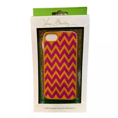 Vera Bradley ZIGGY ZAGS Soft Frame Case For IPhone 5 Zinnia Cell Phone New • $9.89