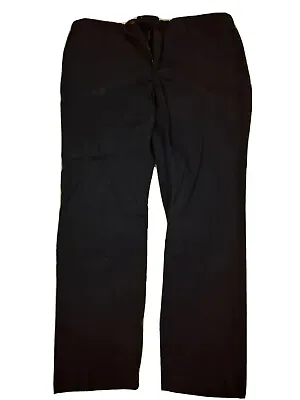 Hackett Slim Chino Men 42R Blue Navy Trousers  • £16