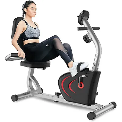 Recumbent Exercise Bike Fitness Stationary Bicycle Cardio Workout Indoor Cycling • $188.59