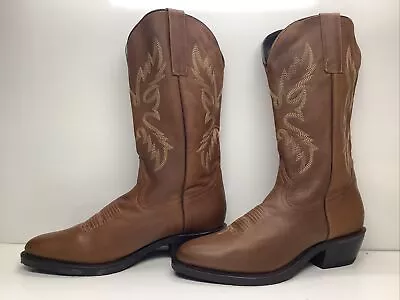 Mens Masterson Boot Co Cowboy Brown Boots Size 10.5 D • $39.99