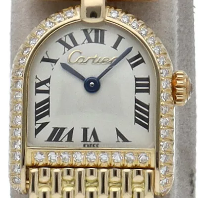 CARTIER Calandre Watch SM Diamond Bezel Antique Manufacturer Overhaul Comple... • $8687