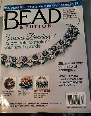 Bead & Button Magazine December 2016 - Jewelry Making - Ornaments Necklace • $8.95